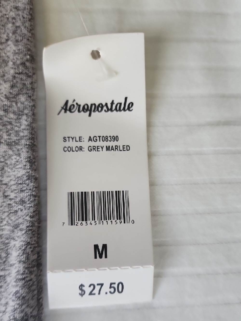 Aeropostale Gray Short Sleeve Logo Tee - Picture 4 of 6